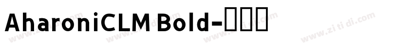 AharoniCLM Bold字体转换